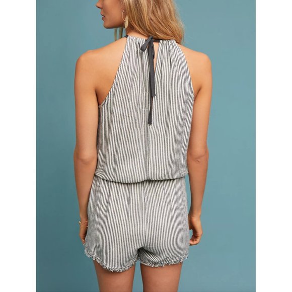 Anthropologie Cloth & Stone Susanna Striped Romper, XS - Picture 2 of 10